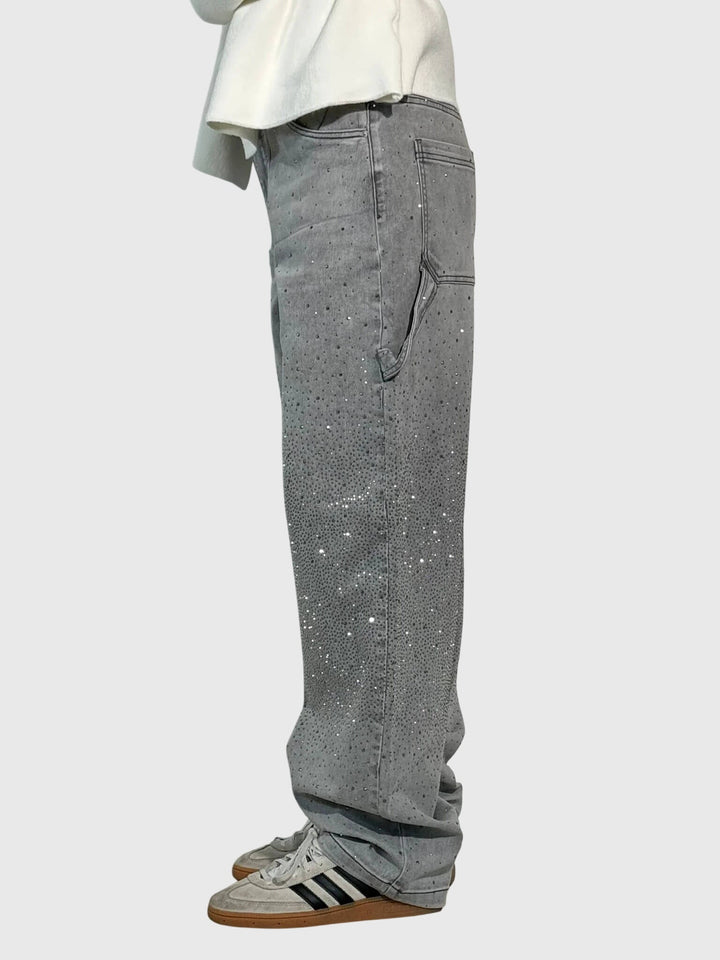 Kimberly | Women’s Sparkle Diamond Denim Trousers
