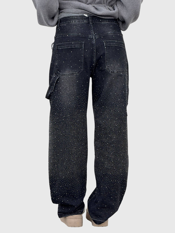 Kimberly | Women’s Sparkle Diamond Denim Trousers