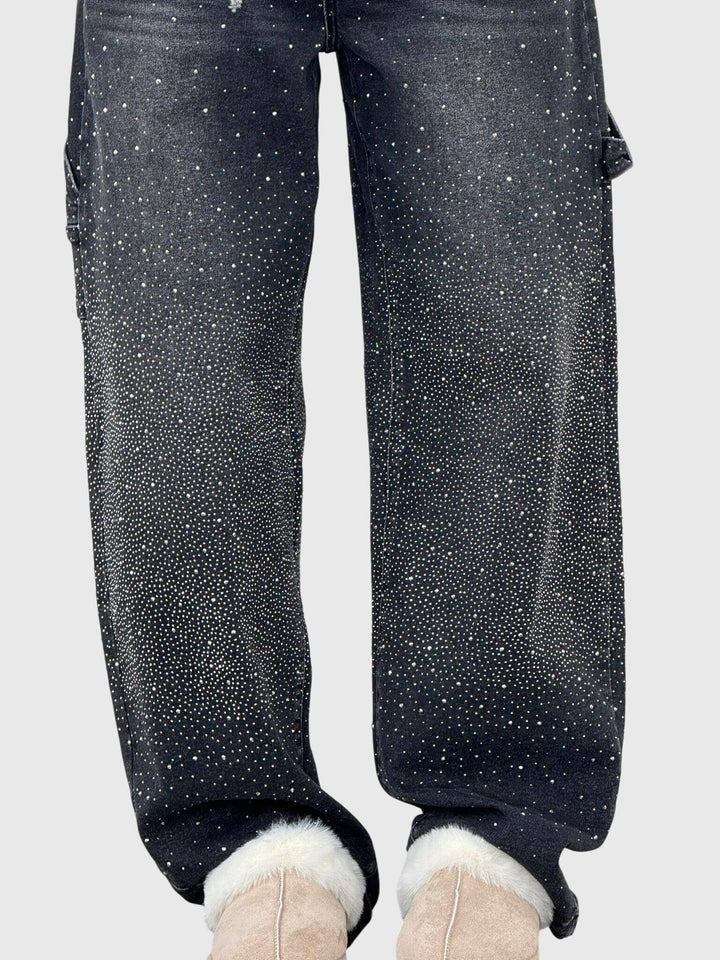 Kimberly | Women’s Sparkle Diamond Denim Trousers