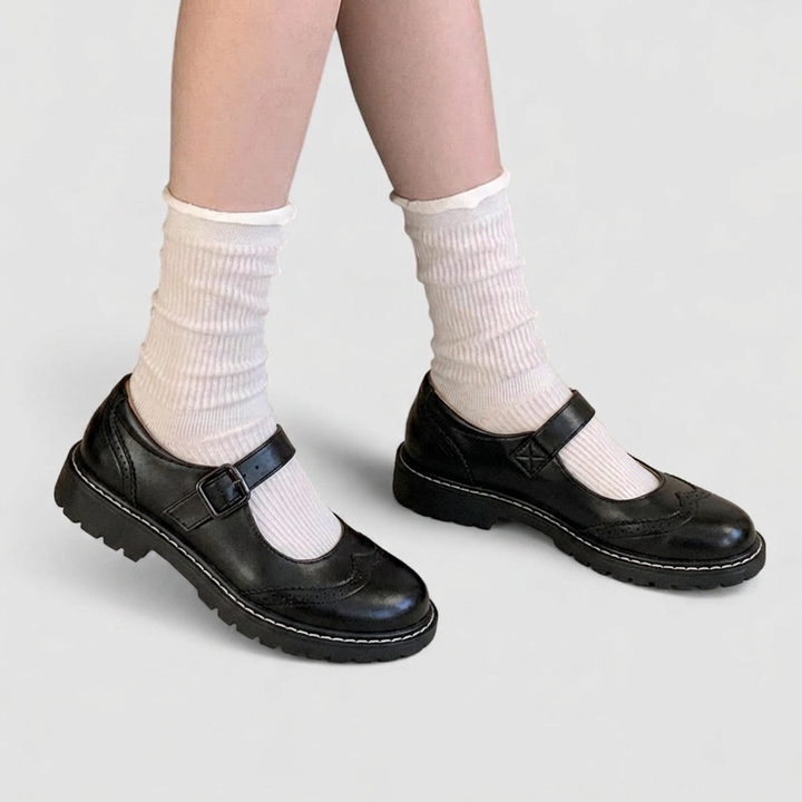 Auryzhel | Orthopaedic Vintage Brogue Mary Jane Shoes