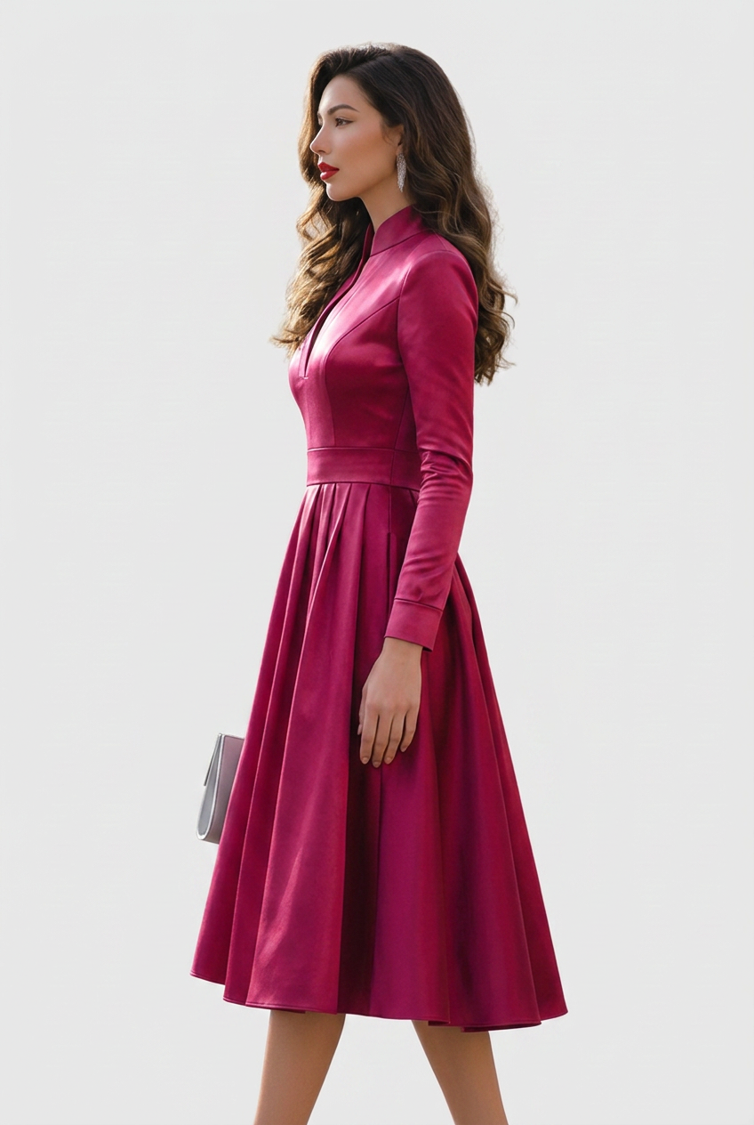 Avelina | V-Neck Midi Dress