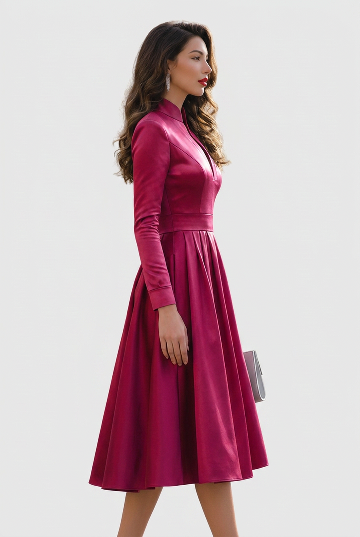 Avelina | V-Neck Midi Dress