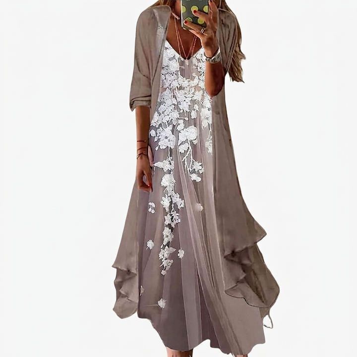 Bryleigh | Elegant Maxi Dress Two-Piece Set