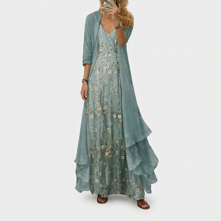 Bryleigh | Elegant Maxi Dress Two-Piece Set