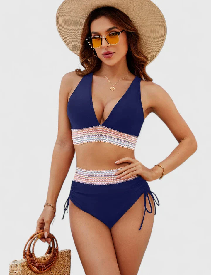 Penelope | Women’s High-Waisted Bikini Swimsuit Set