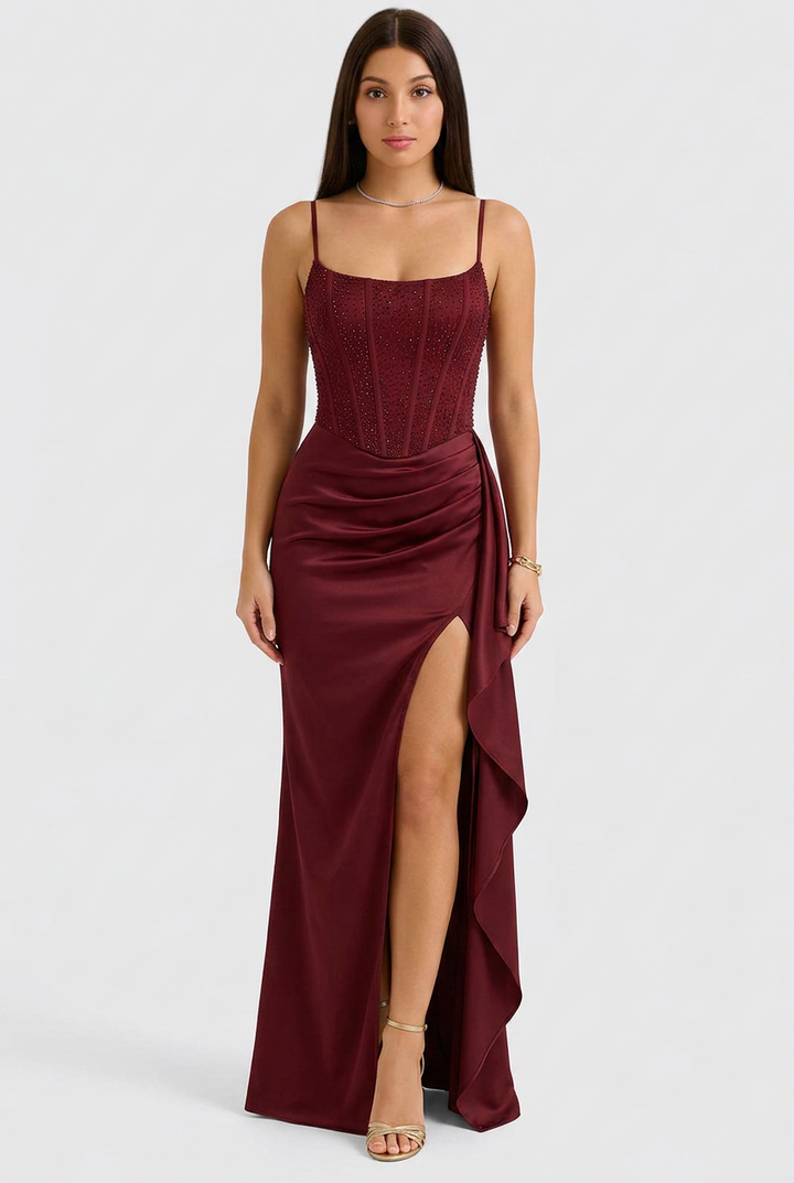 Elara | Sequin Corset Evening Dress