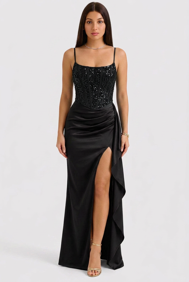Elara | Sequin Corset Evening Dress