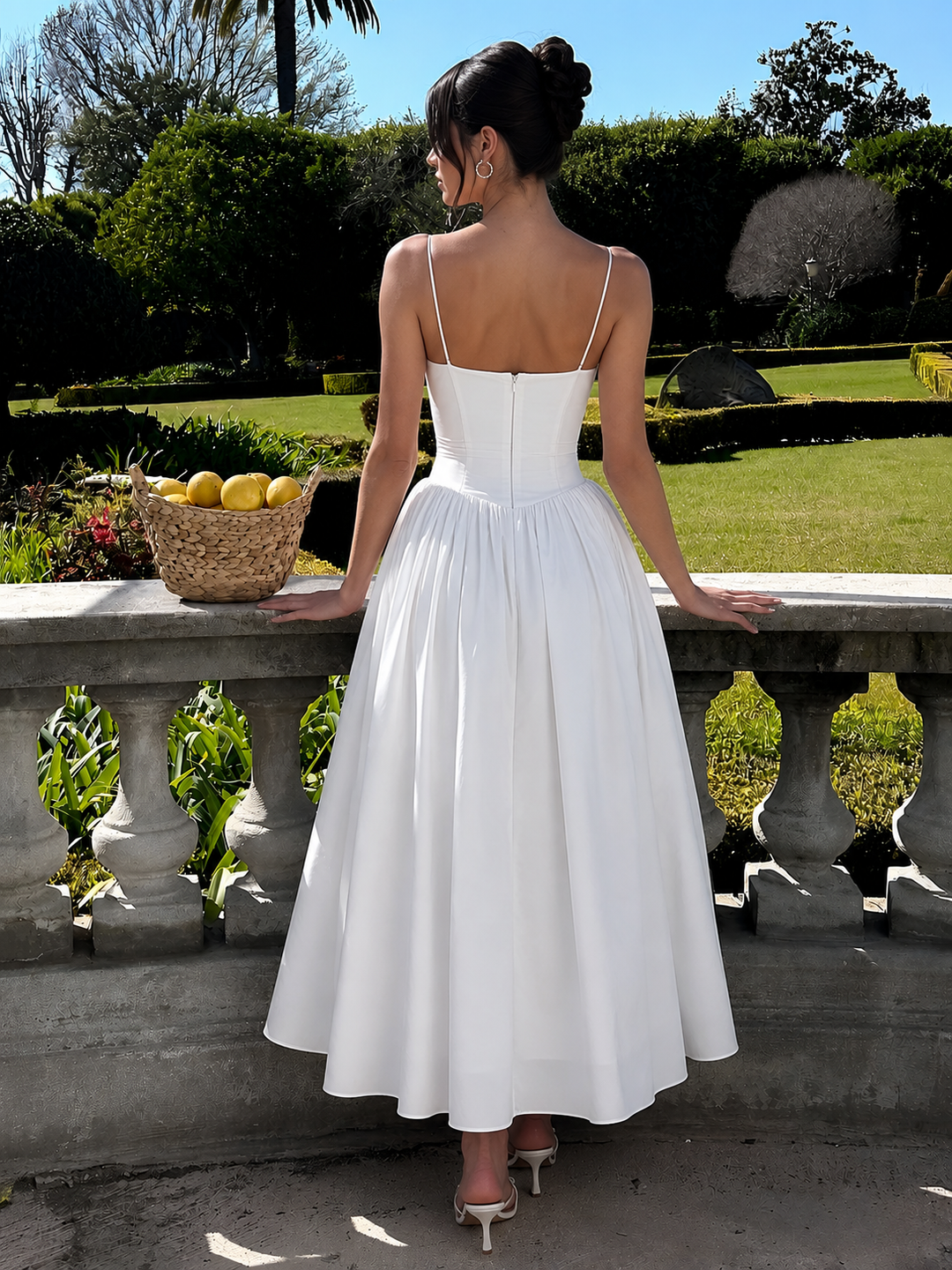 Gabriella | Women’s Wedding Guest Elegant Corset Midi Dress