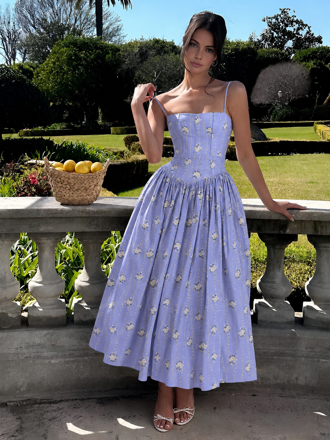 Gabriella | Women’s Wedding Guest Elegant Corset Midi Dress