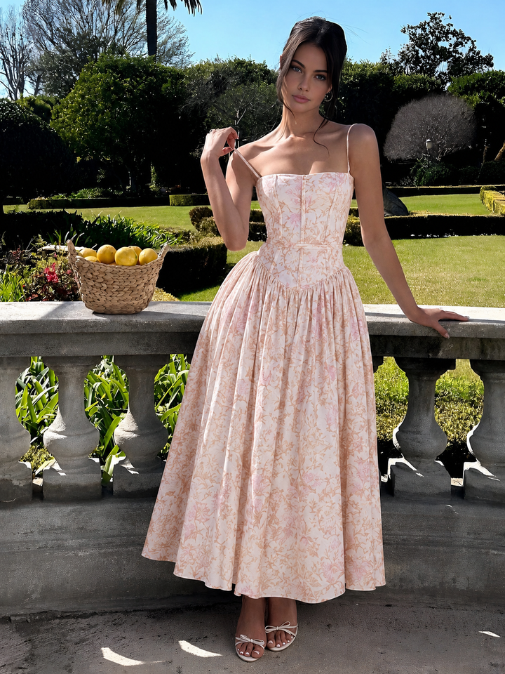 Gabriella | Women’s Wedding Guest Elegant Corset Midi Dress