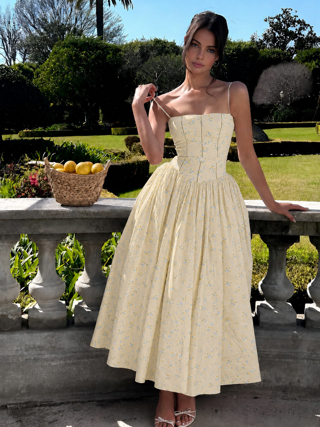 Gabriella | Women’s Wedding Guest Elegant Corset Midi Dress