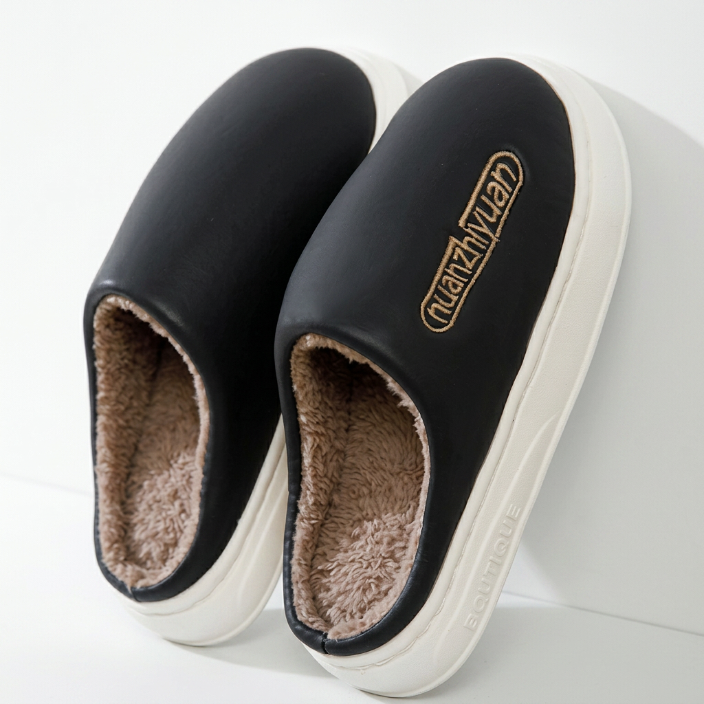 Jarran | Plush-Lined Platform Clog Slippers
