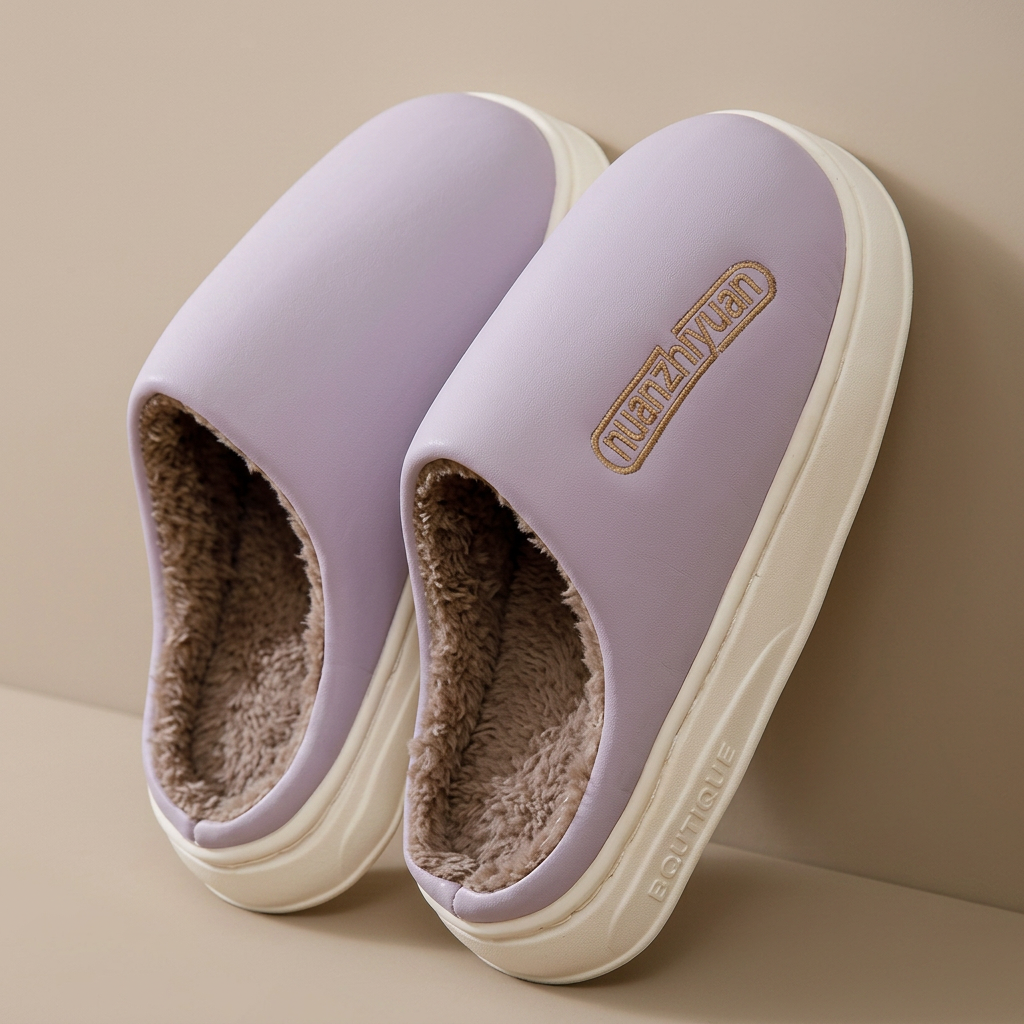 Jarran | Plush-Lined Platform Clog Slippers