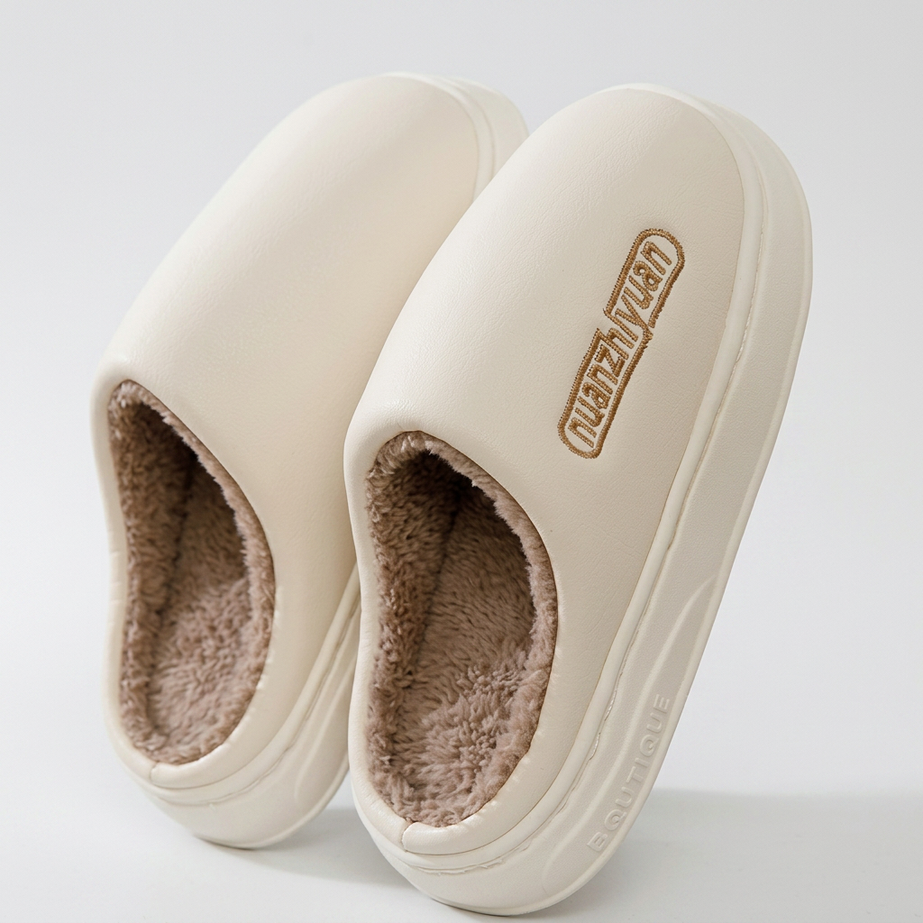 Jarran | Plush-Lined Platform Clog Slippers