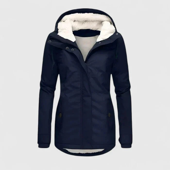 Louise Waterproof Jacket Hood and Lined Interior