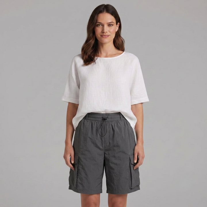 Mila | Women’s Relaxed Cargo Bermuda Shorts