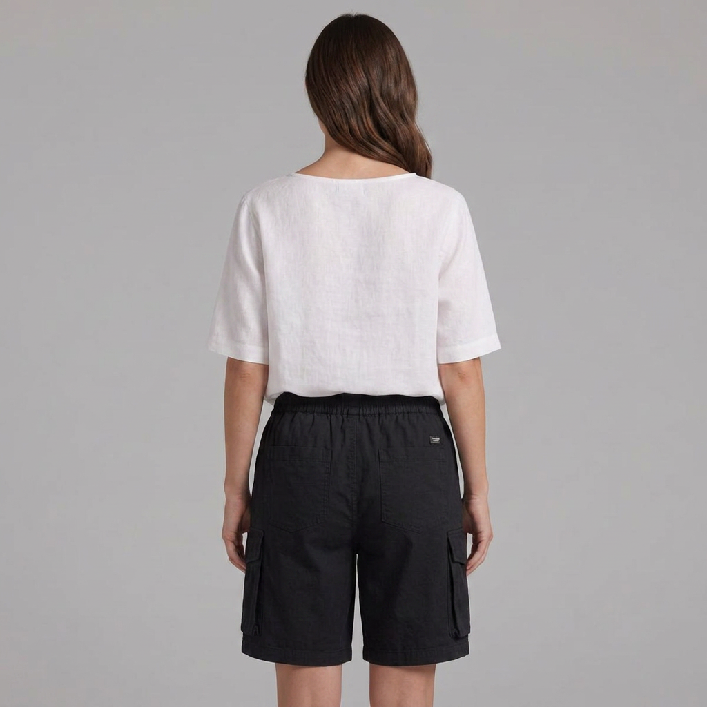 Mila | Women’s Relaxed Cargo Bermuda Shorts