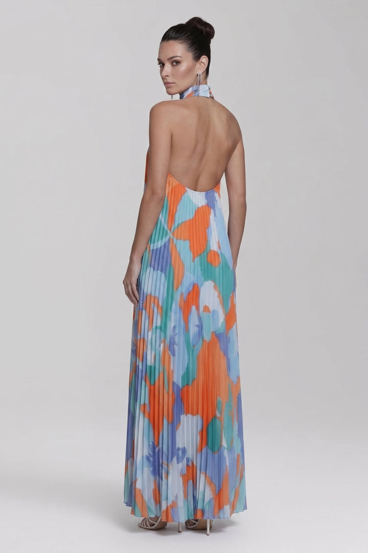 Payton | Women’s Sleeveless Pleated Skirt Maxi Dress