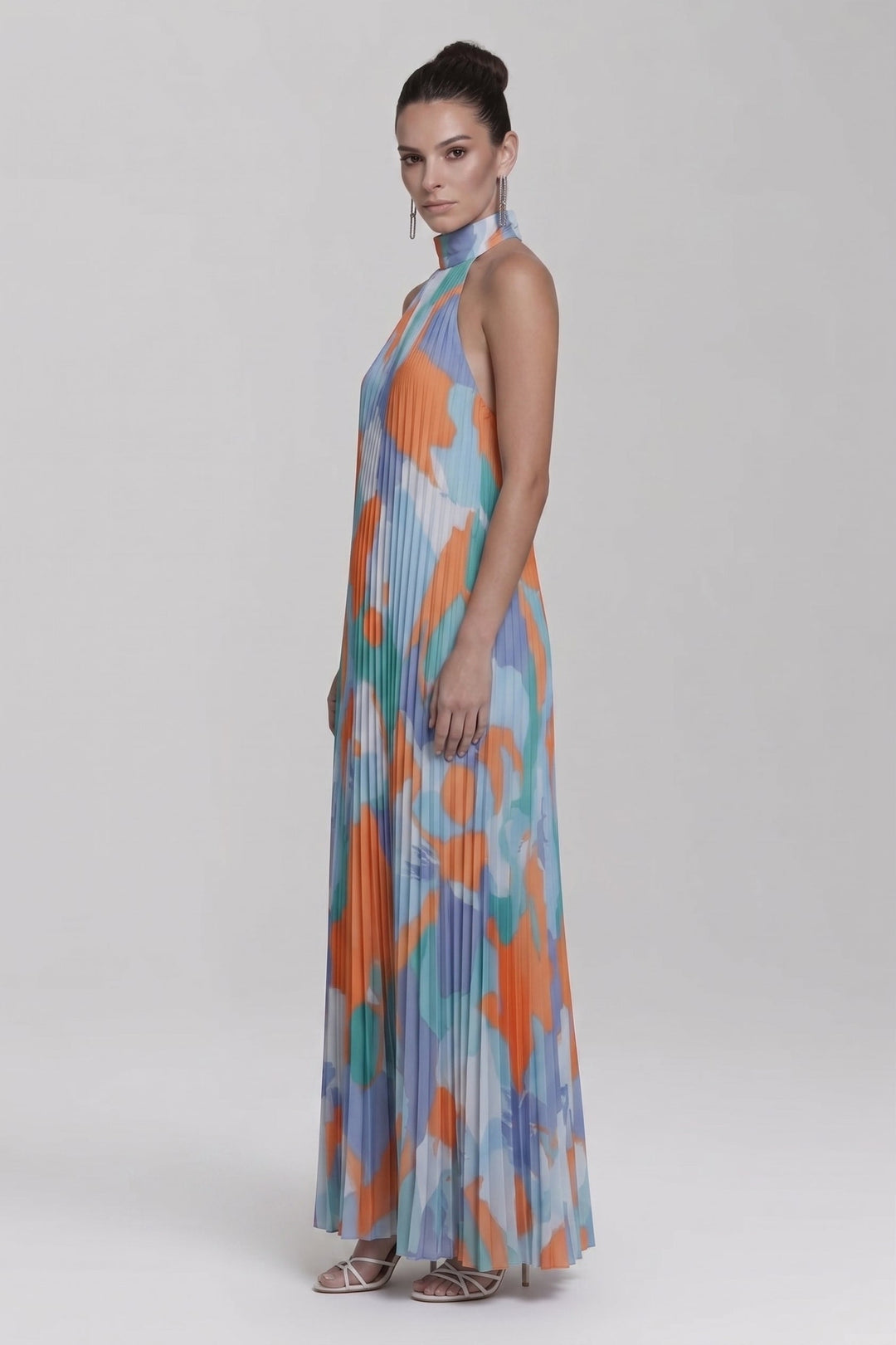 Payton | Women’s Sleeveless Pleated Skirt Maxi Dress