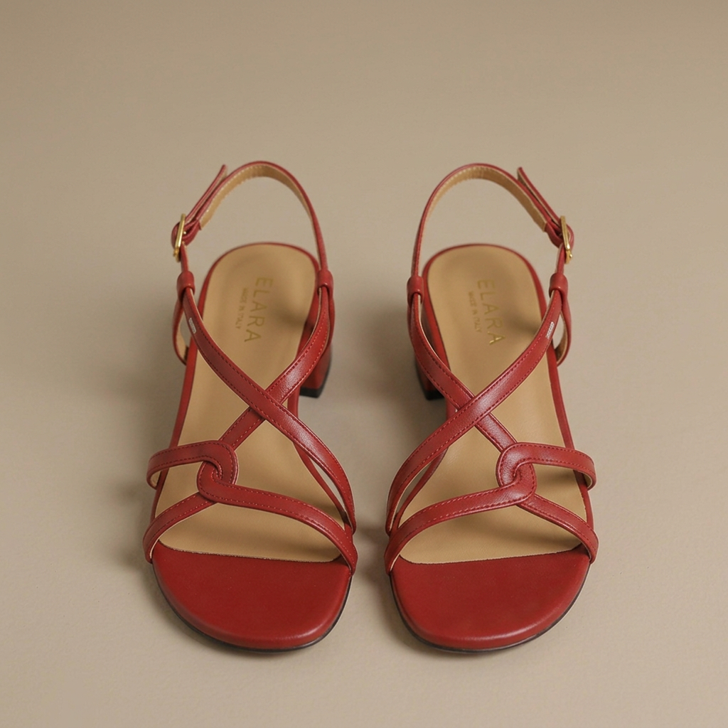 Roselle | Elegant Knotted Criss-Cross Slingback Sandals