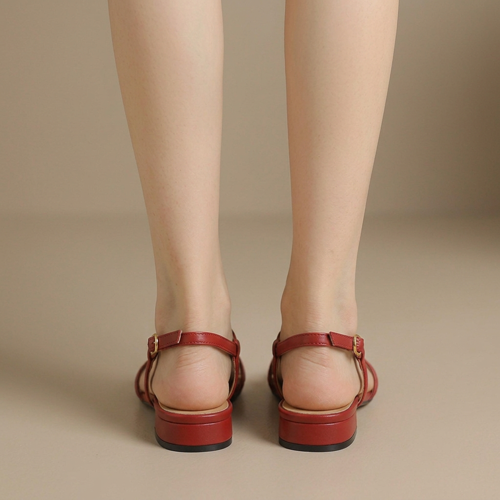 Roselle | Elegant Knotted Criss-Cross Slingback Sandals