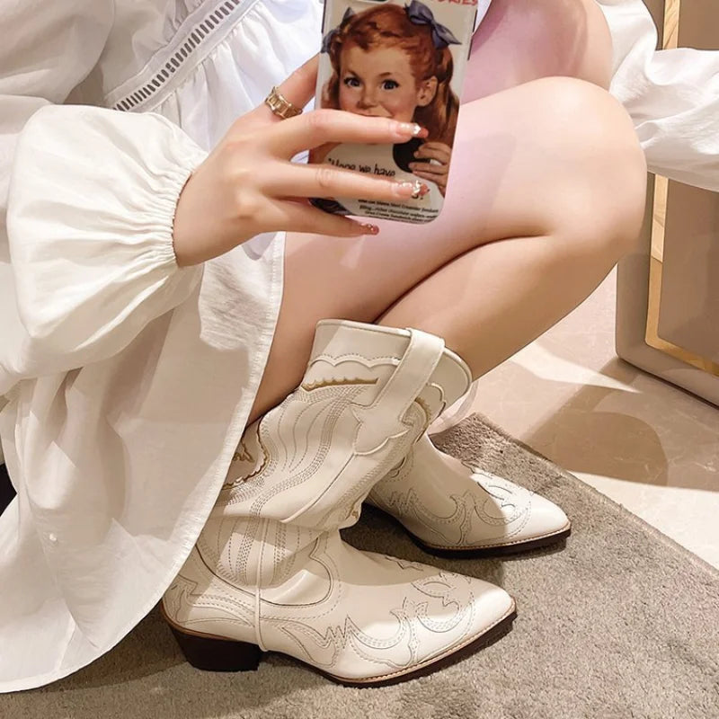 Emmie | Autumn Western Cowboy Boots