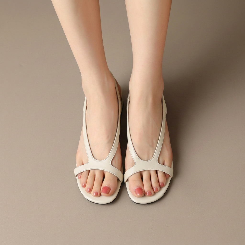 Serena | Elegant Cut-Out Slingback Wedge Sandals