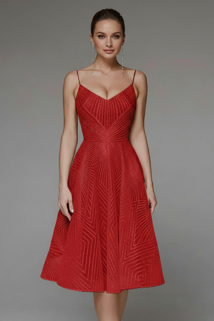 Faith | Women’s Spaghetti-Strap A-Line Midi Dress