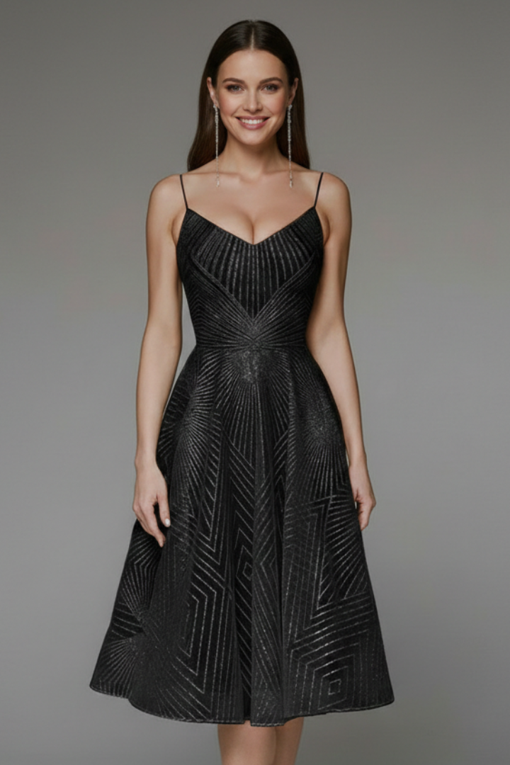 Faith | Women’s Spaghetti-Strap A-Line Midi Dress
