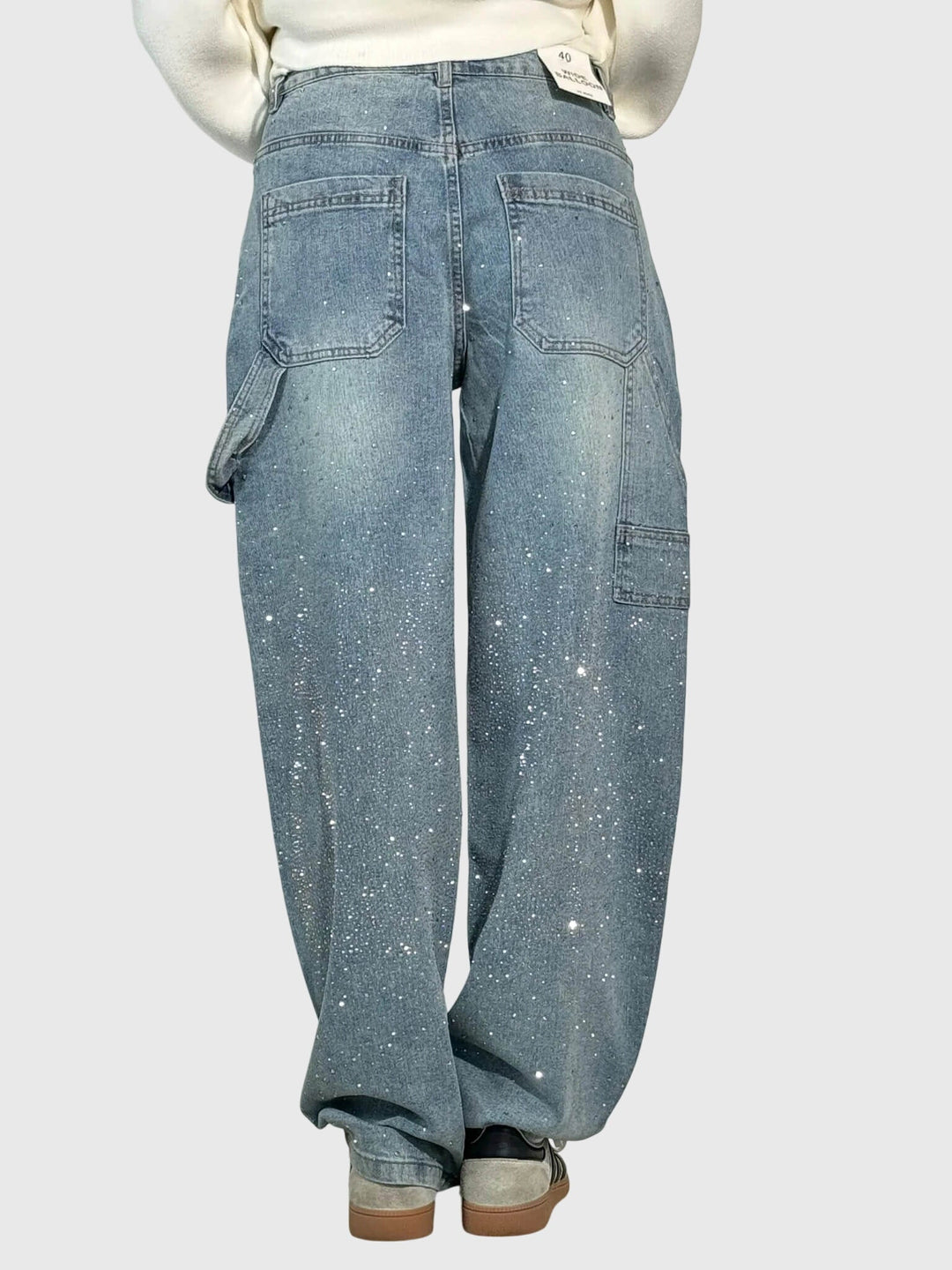 Kimberly | Women’s Sparkle Diamond Denim Trousers