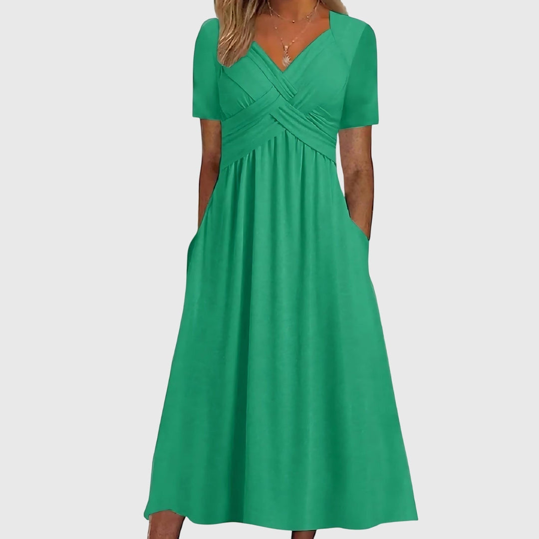 Viola | Midi Dress with Tummy Control